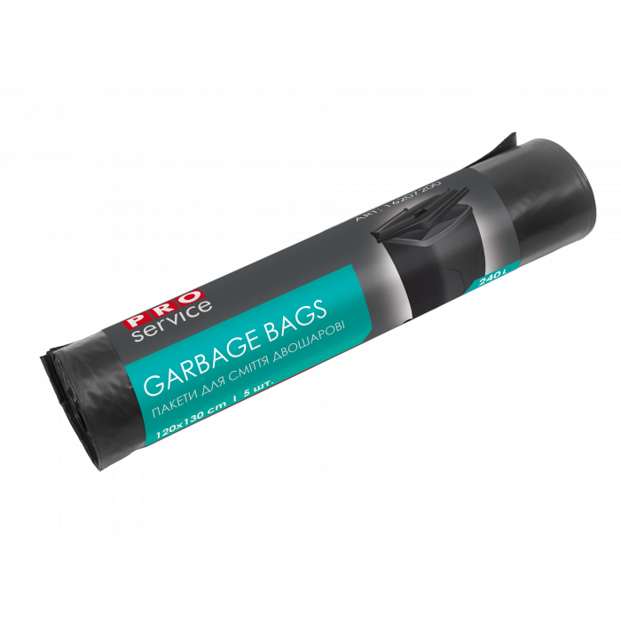 Пакети для сміття PRO SERVICE 240 л., 5 шт. (4823071621822)